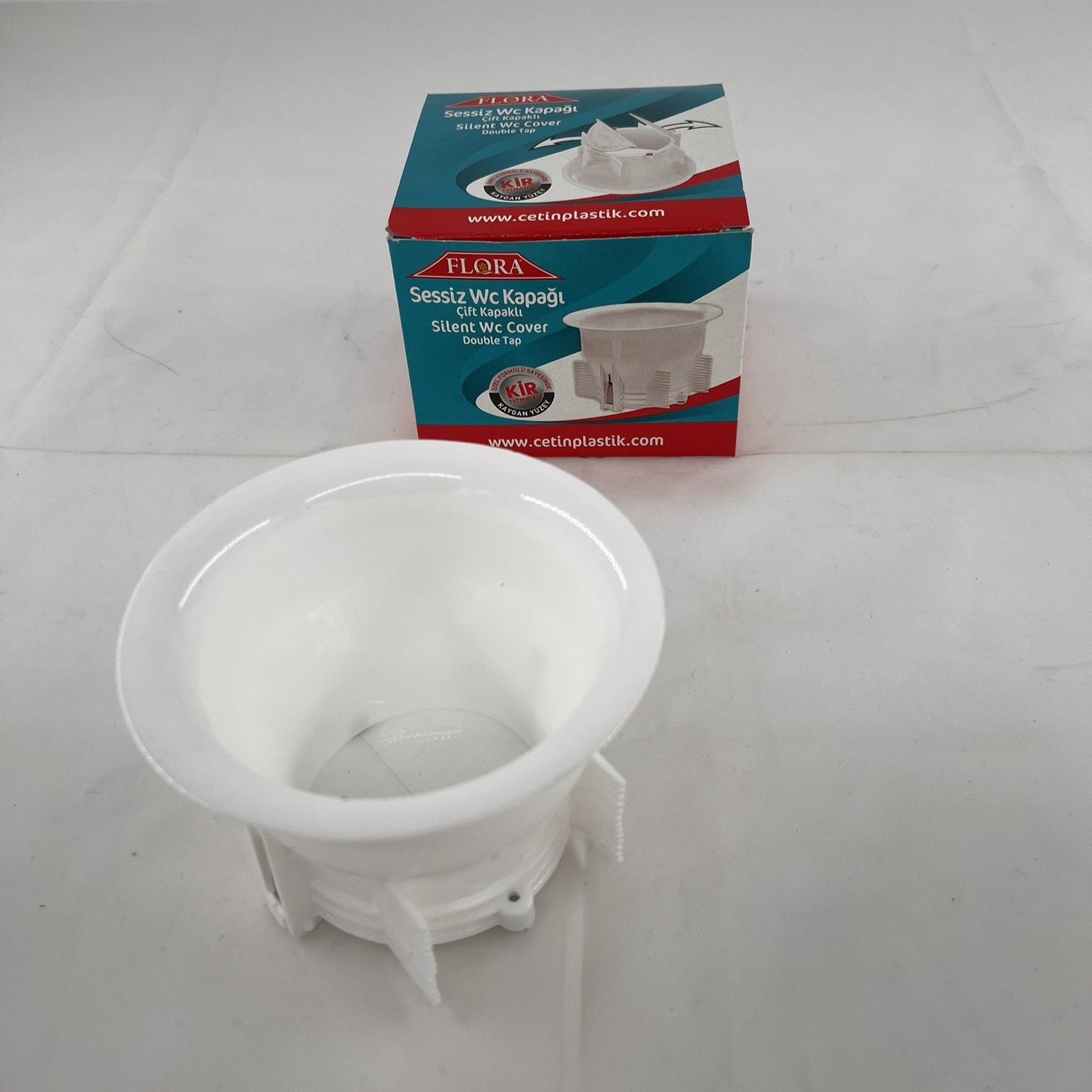FLORA WC  MATİK ÇİFT KAPAKLI
